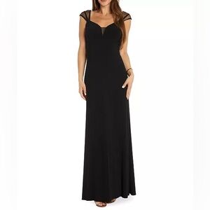 R&M Richards Black Evening Gown, size 12